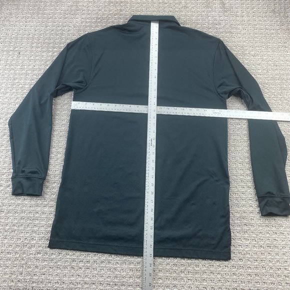 Dunning Golf Shirt Men Medium M Black Long Sleeve Polo 1/4 Button Golfing Golfer - Picture 7 of 9